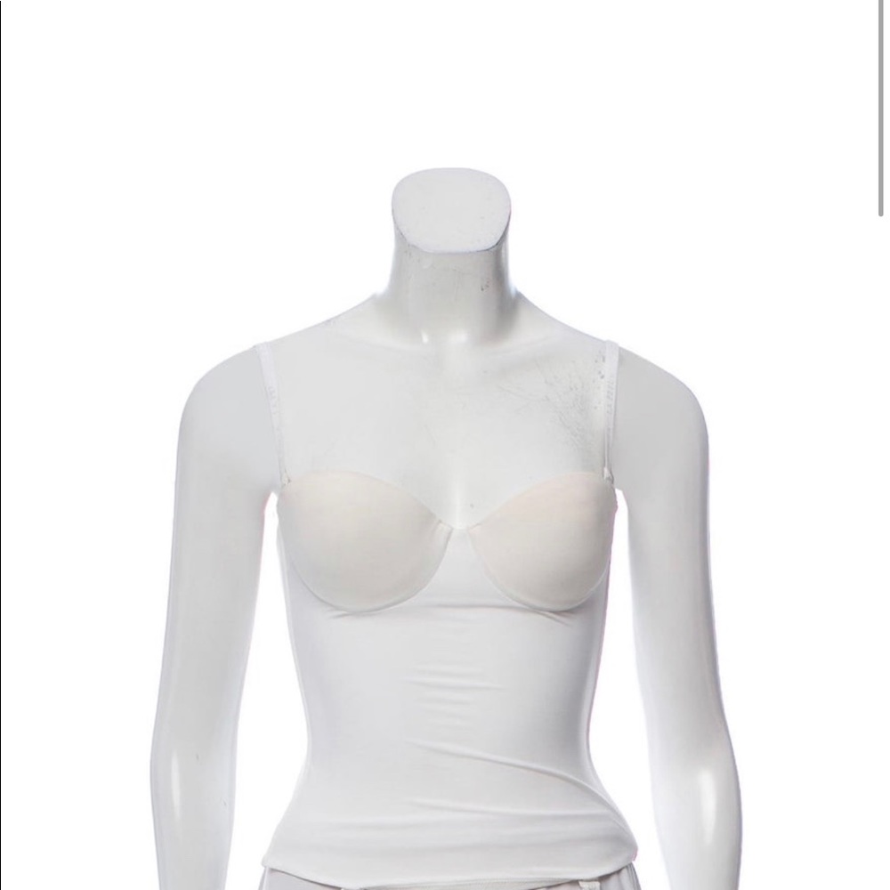 La perla white bustier
